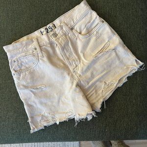 Free People Jeans Shorts Beige